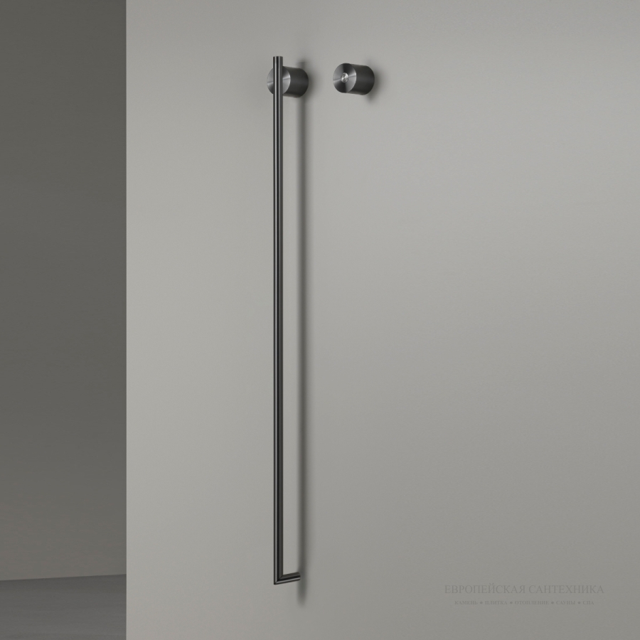 Полотенцесушитель Equilibrio электрический L.1060 мм, кнопка вкл., сталь, цвет Black Diamond сатинированный