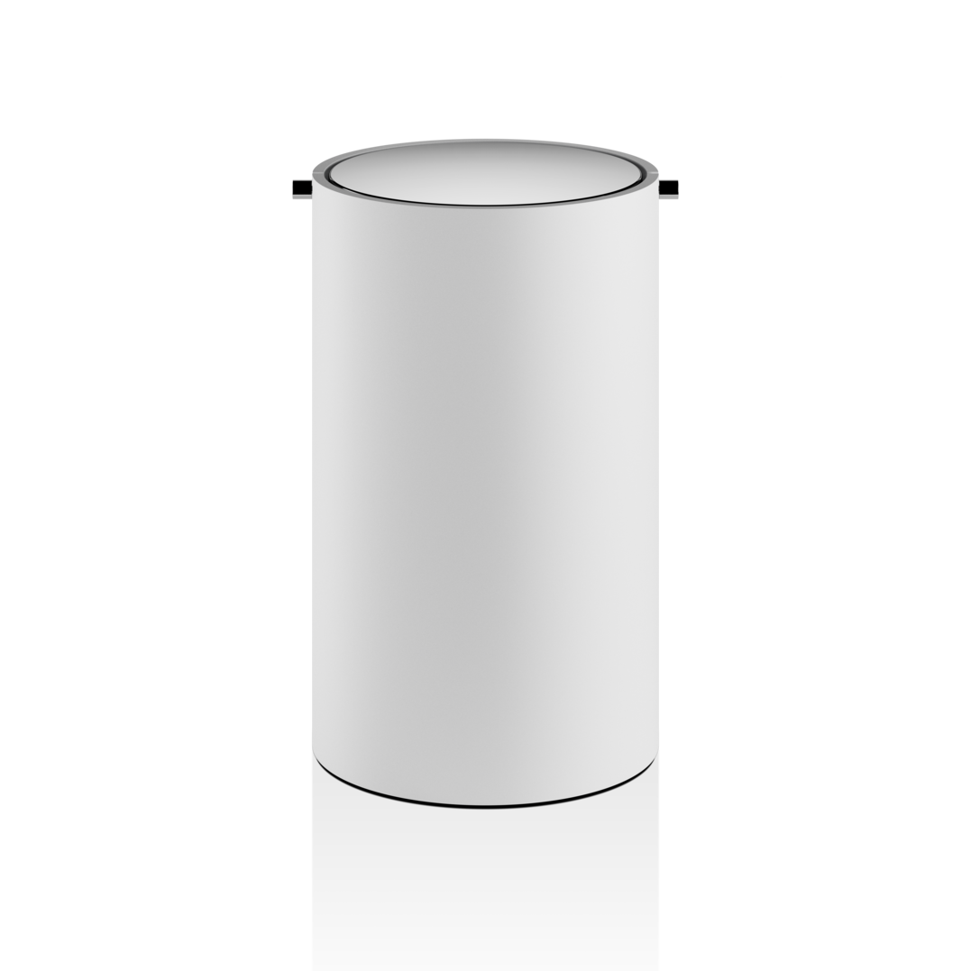 BEMD Корзина для бумаги, белый/хром