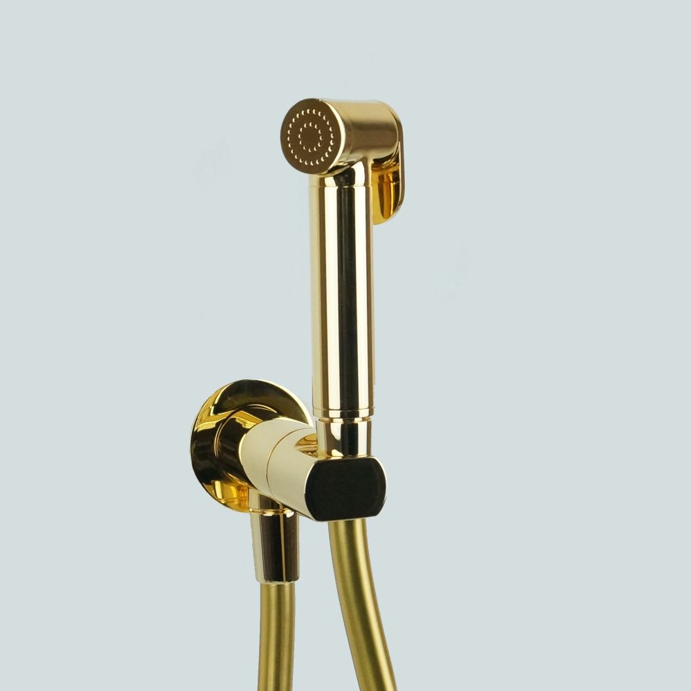 Комплект гигиенического душа с прогрессивным картриджем, цвет золото