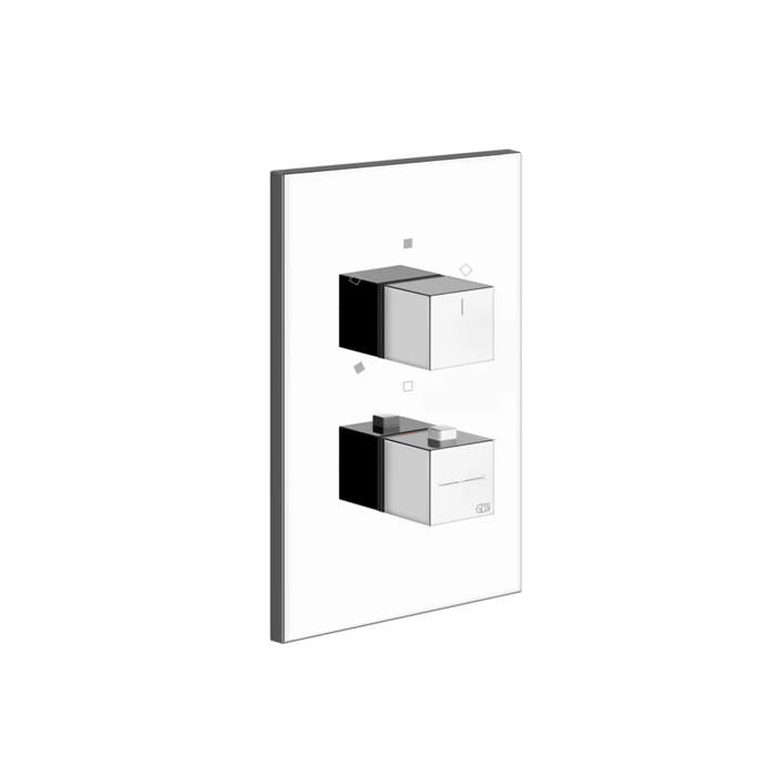 Смесители Встраиваемый термостат, подключение на 3/4, с переключателем на 3 выхода(внешние части), цвет хром 