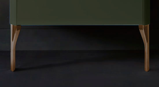 Ножки для базы под раковину (комплект 2шт.), цвет бронза