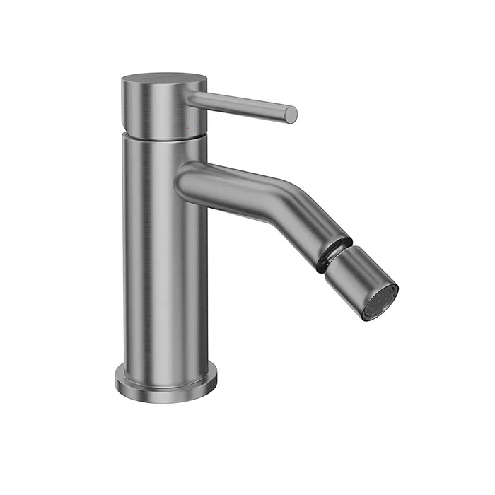 Смесители Смеситель для биде однорычажный, c донным клапаном 3/8, нержавеющая сталь 