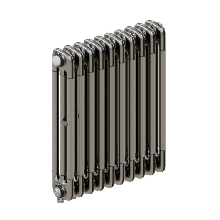 Радиатор 3-х трубчатый 3057, 10 секций, 460xh565, подключение нижнее, технолак