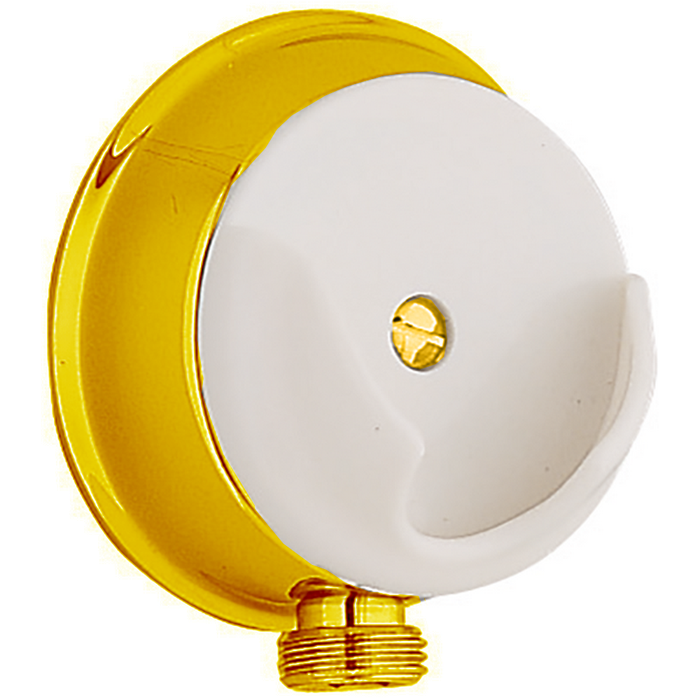 Держатель ручного душа настенный, с выводом для воды, цвет золото