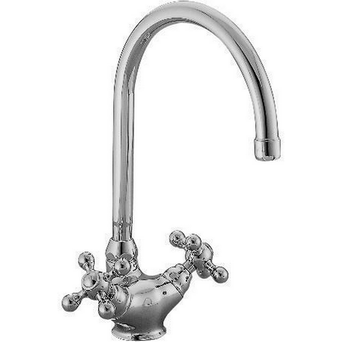 Смесители для кухни  Arcana Ceramic Смеситель для кухни на 1 отверстие, цвет хром 