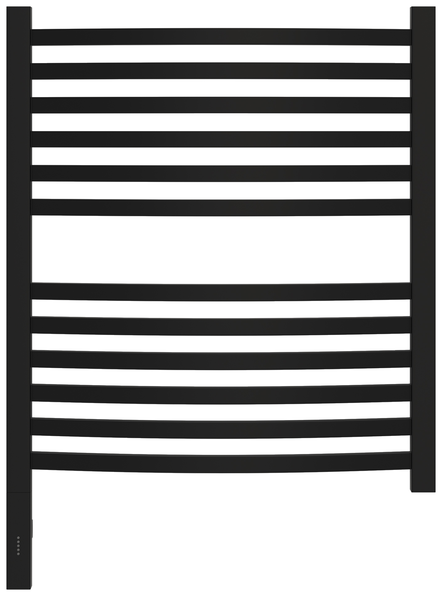 Полотенцесушители Полотенцесушитель электрический 600х500 МЭМ левый (Матовый чёрный) 