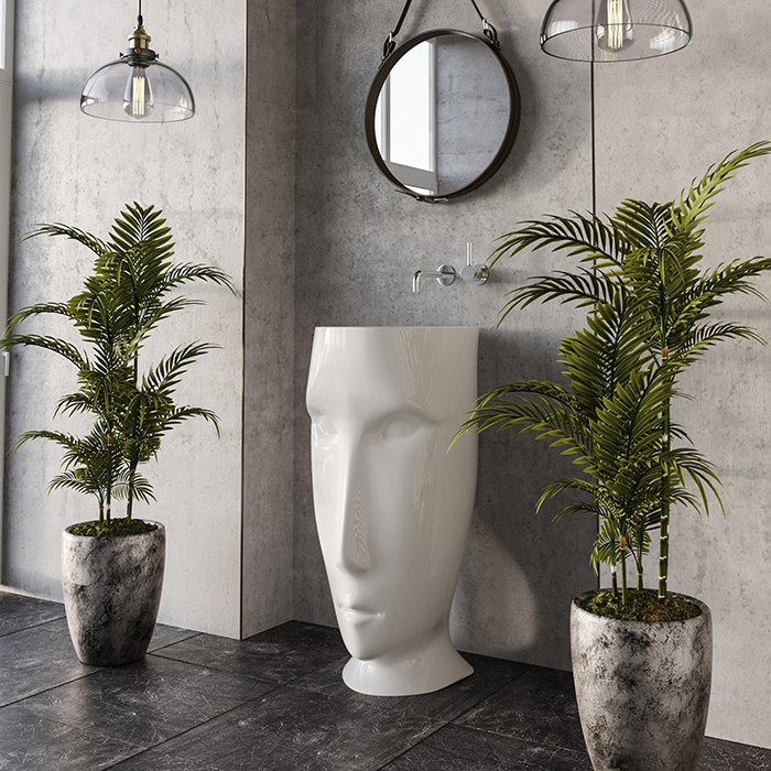 Пластина из металла, закрывающая отверстие в стену Moloco + Fix, цвет Bianco Matt