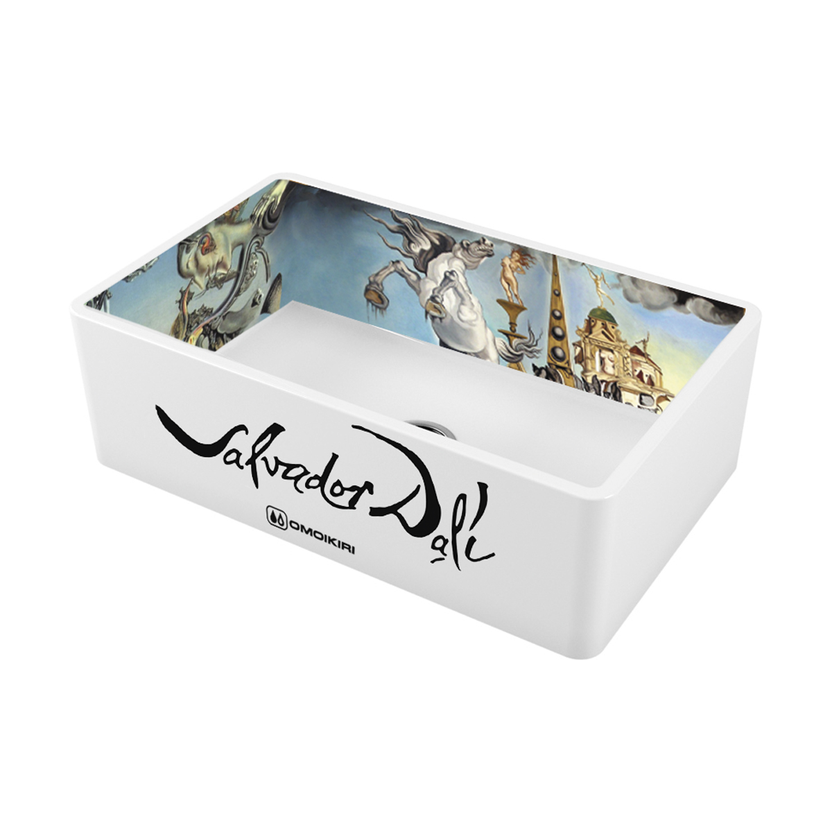 Кухонные мойки Кухонная мойка 760x460x254 Mikura 76-Dali Natceramic/белый 