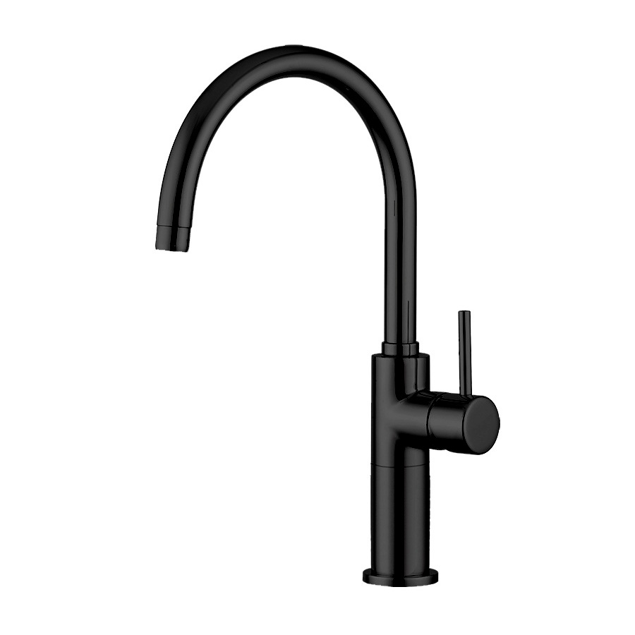 Смесители Высокий смеситель для раковины, чёрный матовый 