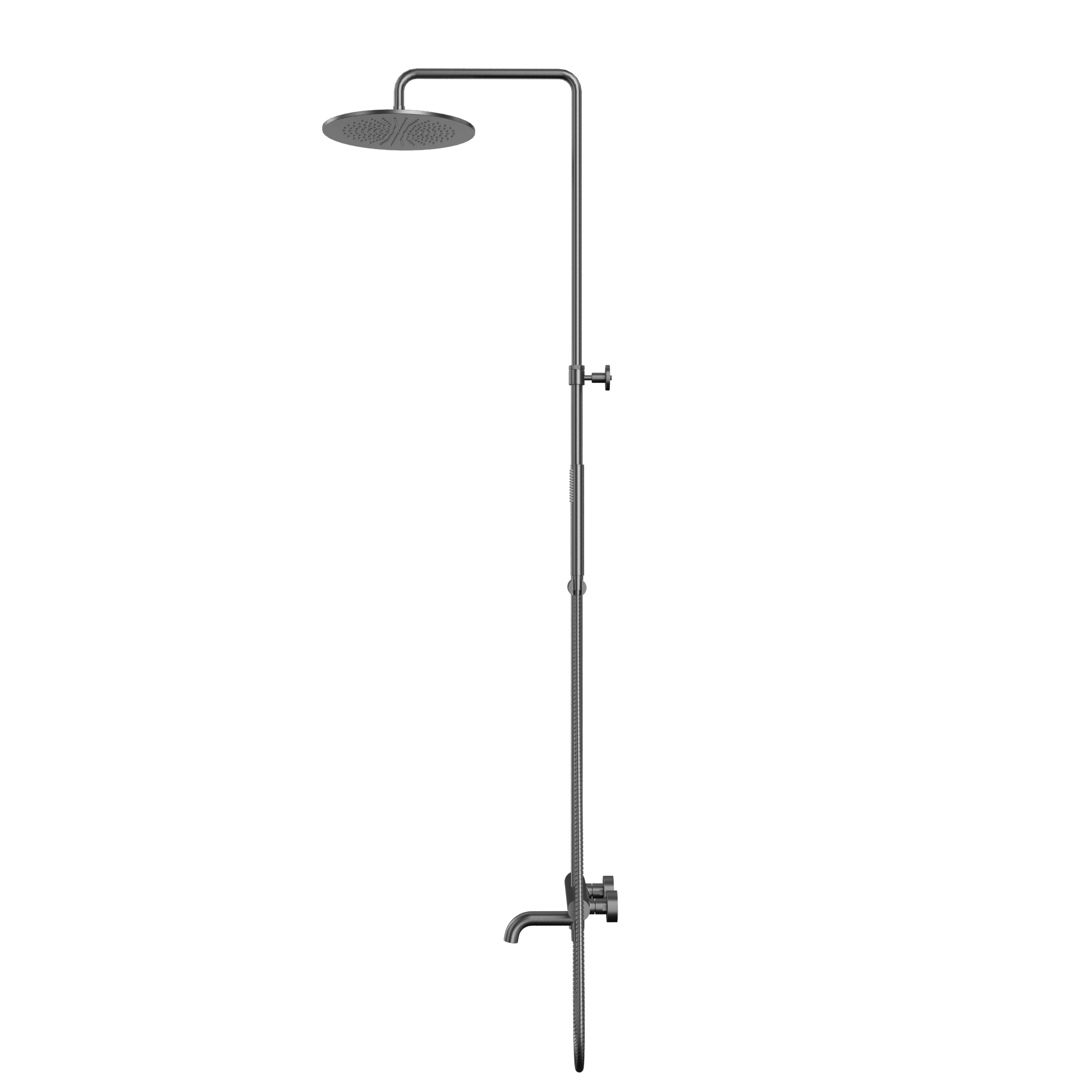 Душевая программа Термостатическая система для ванны наружного монтажа Y1234GM (оружейная сталь) 