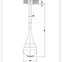 Душевая программа Верхний душ с кронштейном хром 
