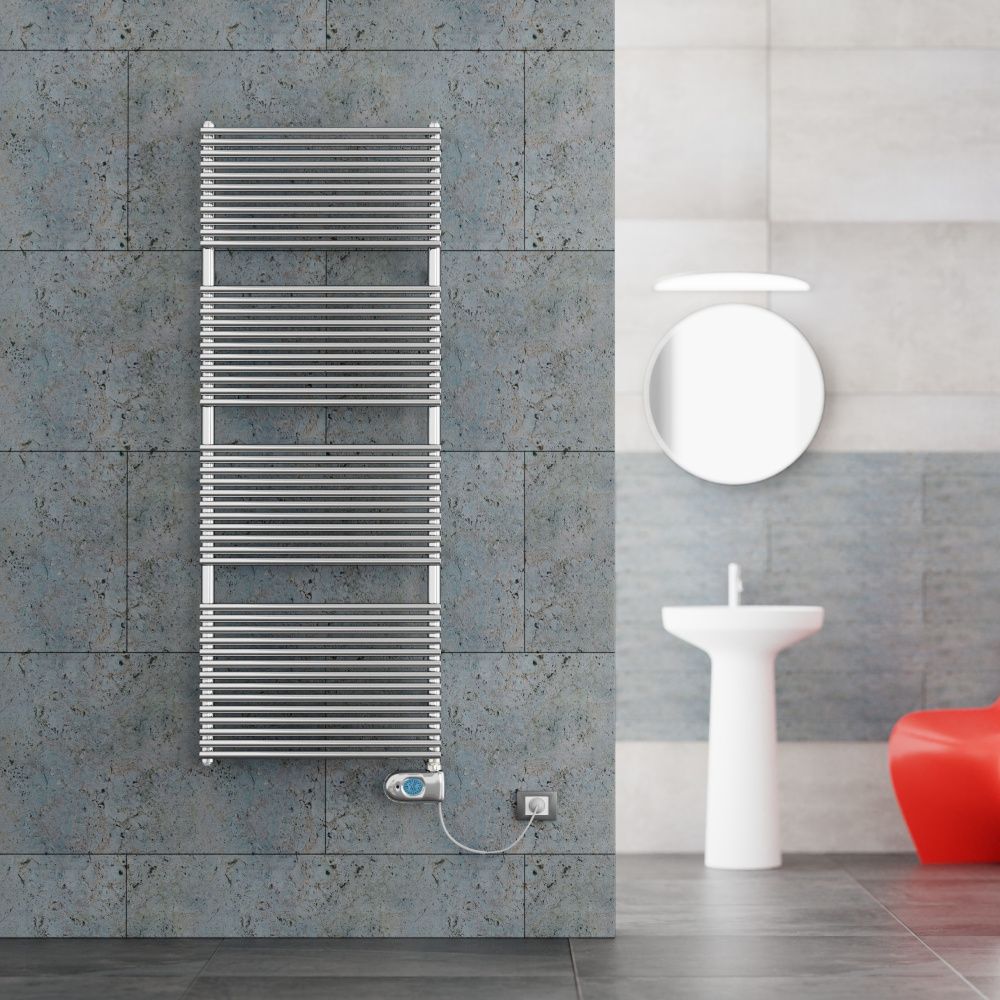 Полотенцесушитель электрический 1410/500, цвет хром