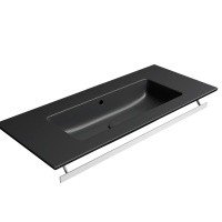 Раковины Раковина подвесная 102*46 см (черный матовый) 
