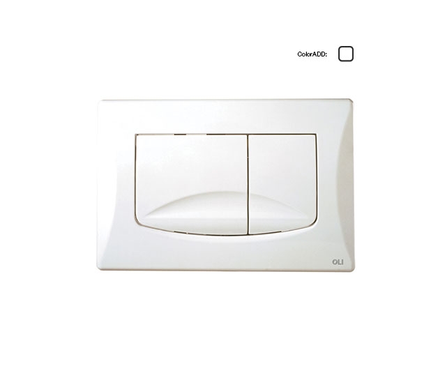 Системы инсталляции Панель RIVER DUAL, двойной слив, белая. 