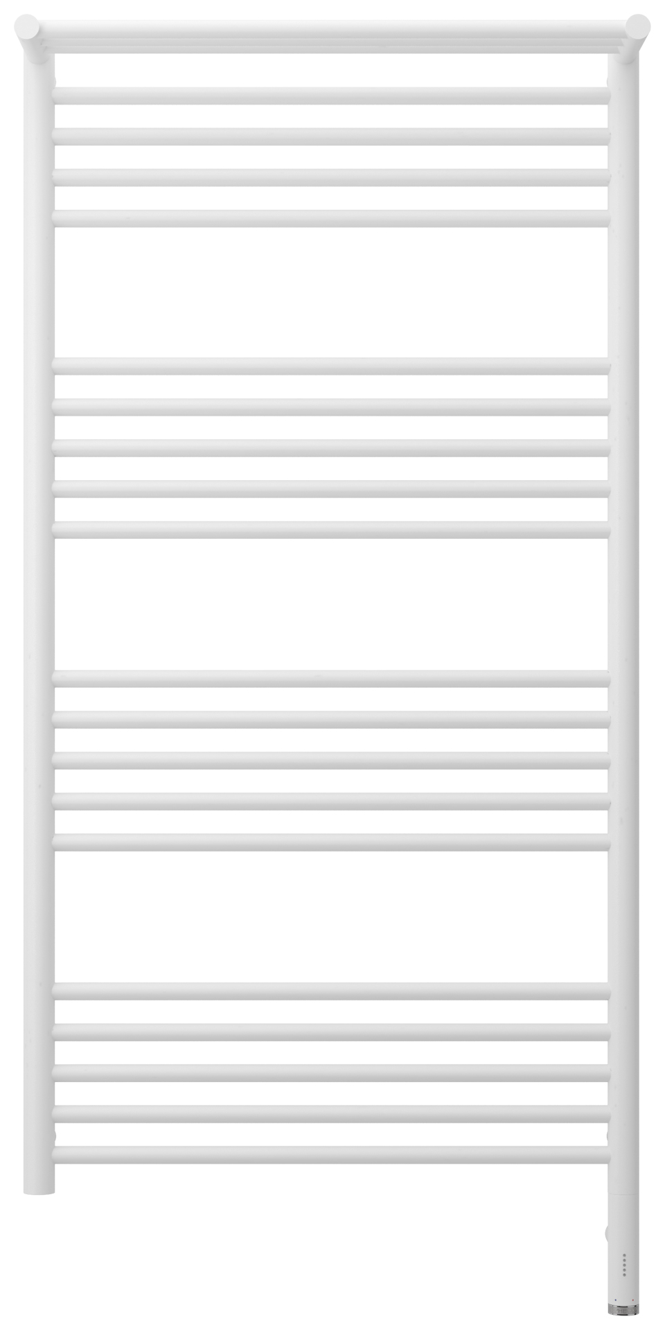 Полотенцесушители Полотенцесушитель электрический с одной полкой 1200х600 / МЭМ правый (Матовый белый) 