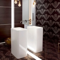 Раковины BETTE Art Monolith Раковина свободност-я 60х40хh90см, без отв под см, c перелив/сифон/донным клап, мат-л: сталь-эмаль, цвет:белый (СПЕЦЦЕНА со склада) 