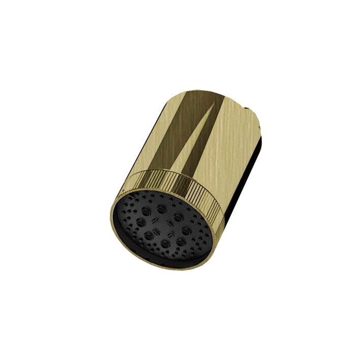 Душевая программа Верхний душ D102 мм, 3 режима, с настенным держателем, цвет латунь брашированная PVD 