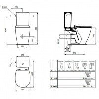 Унитазы Напольный унитаз AquaBlade®, евробелый 
