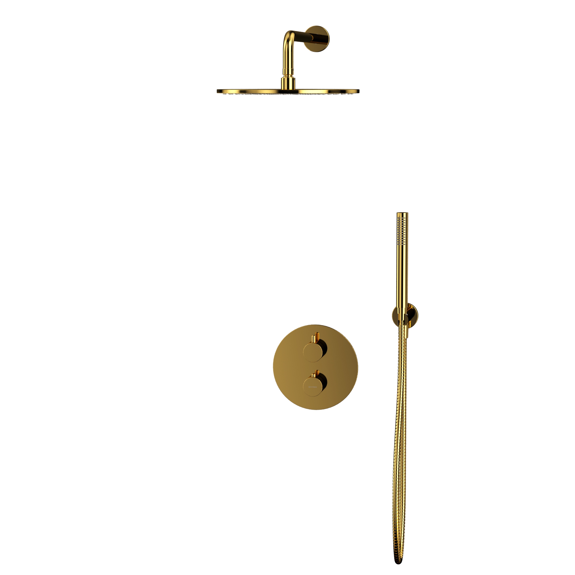 Душевая программа Термостатическая душевая система скрытого монтажа YSET08GL (золото) 