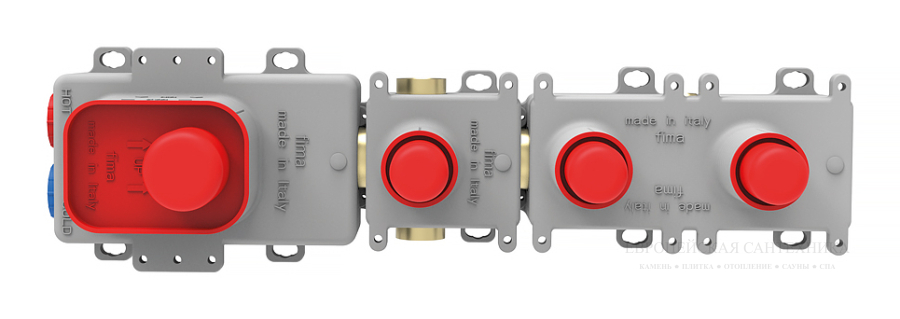 Смесители Термостат для ванны/душа SO встраиваемый на два потребителя, скрытая часть 