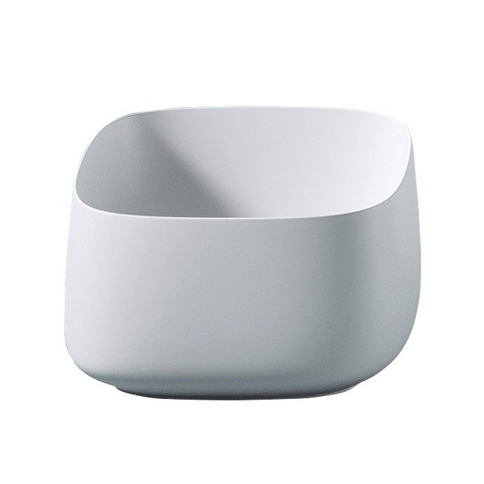 Раковины Раковина настольная 43x43 см, цвет матовый белый, Saniglaze 