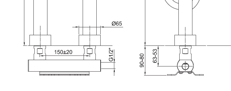 Смесители Встраиваемая часть смесителя 