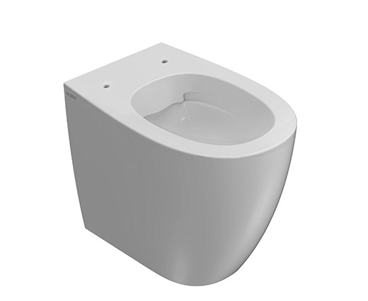 Унитазы Унитаз напольный безободковый 54х36 см, слив универсальный 