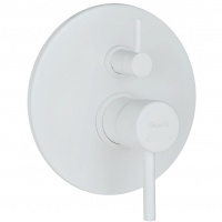 Смесители Смеситель для ванны - комплект с внутренним механизмом, белый матовый 