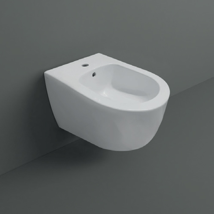 Биде подвесное 56.5х37.5 см, с 1 отверстием, цвет белый матовый