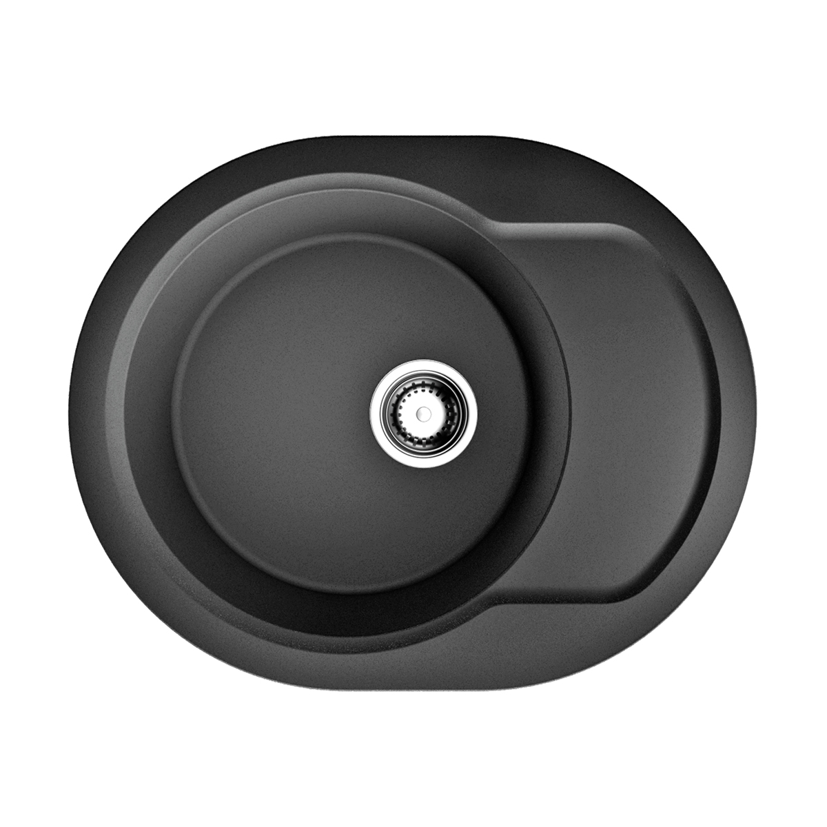 Кухонные мойки Кухонная мойка 620x500x190 Manmaru 62-BL Artgranit/черный 