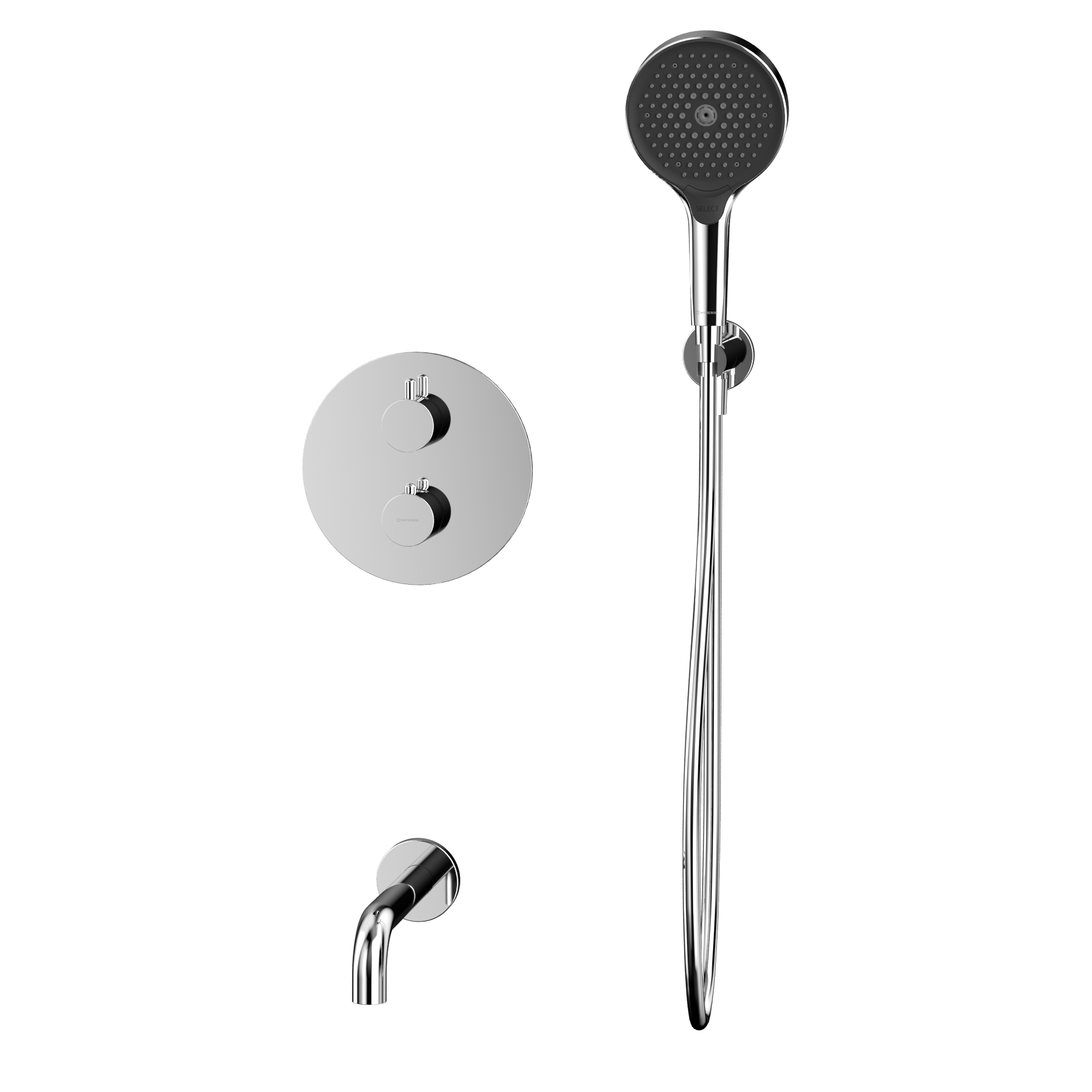 Душевая программа Термостатическая система для ванны скрытого монтажа YSET10TOPCR (хром) 