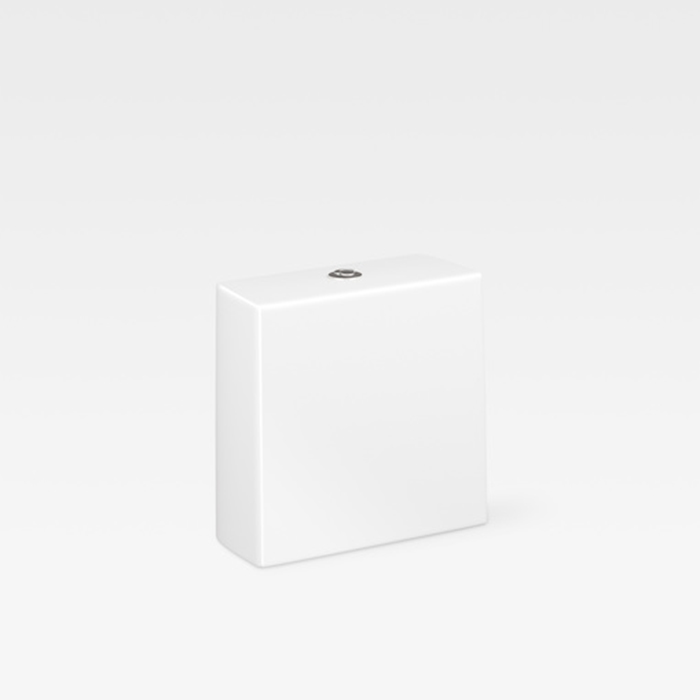 Baia Бачок для унитаза 38х17х38см с 2-м механизмом смыва, с нижним подводом воды, цвет: белый