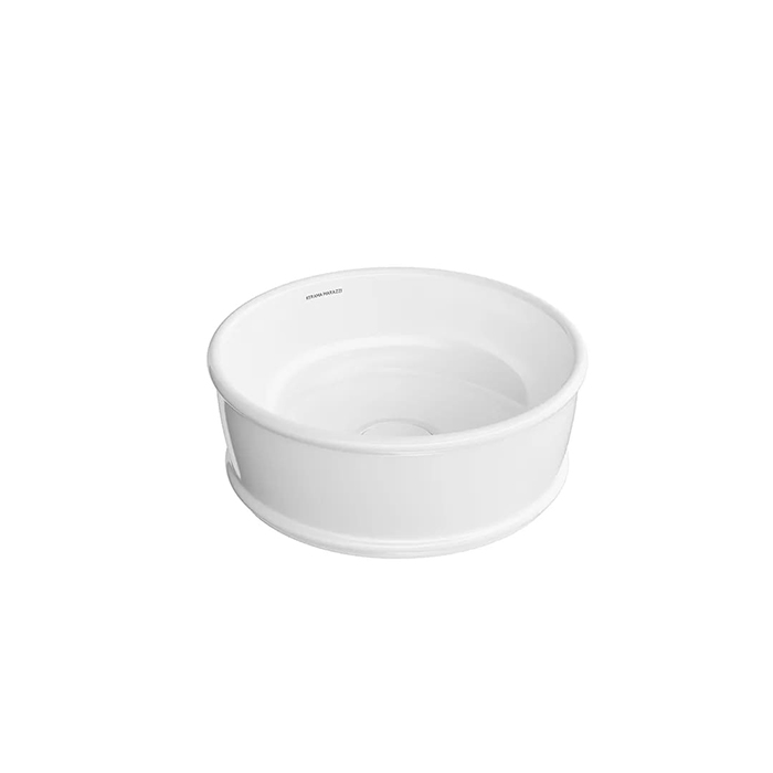 Раковины Раковина накладная 36x36x13,5 см, под смеситель, без перелива, цвет белый глянцевый 