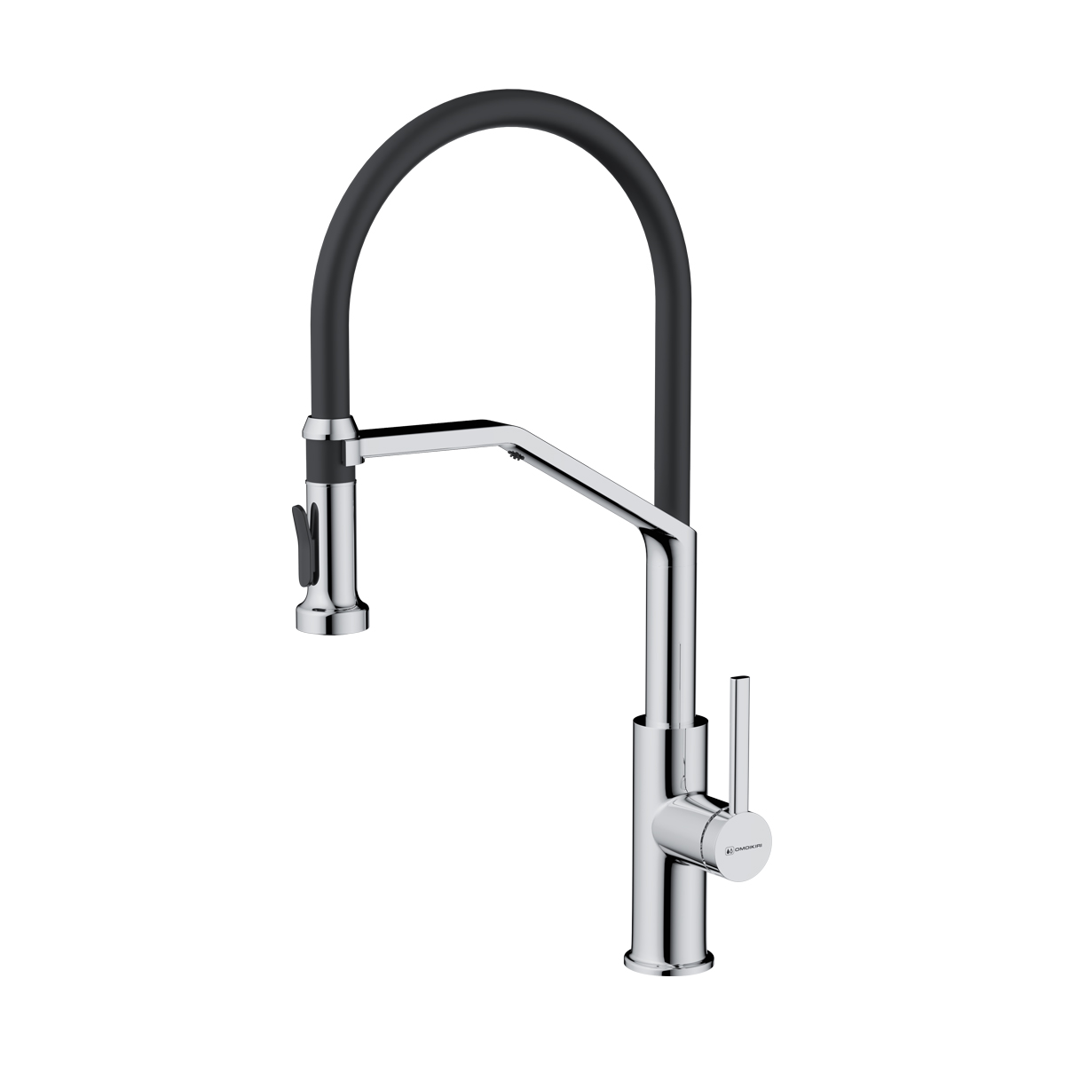 Смесители для кухни Смеситель для кухни Makkari 2 Plus-SB-C-BL латунь/хром/черный 