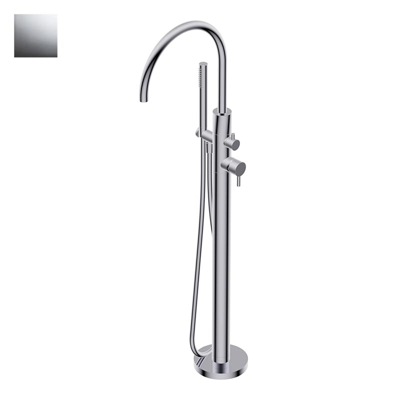 Смесители Смеситель для ванны с ручным душем и шланогм, цвет хром 