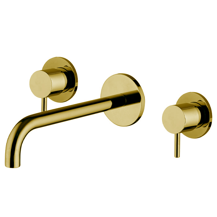 Смесители Смеситель для раковины, встраиваемый, излив  см, цвет золото 