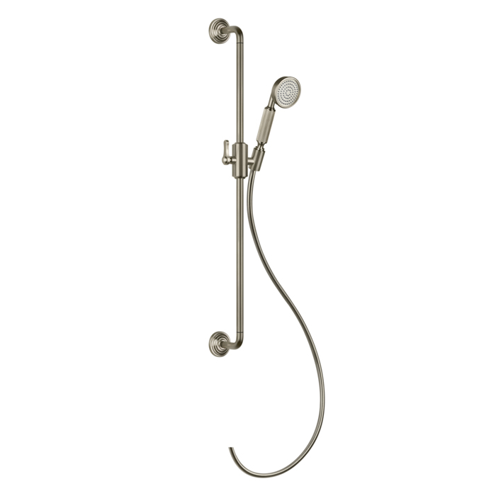 Комплектующие Штанга для душа 800 мм, с ручным душем и шлангом 1500 мм, цвет Finox Brushed Nickel 