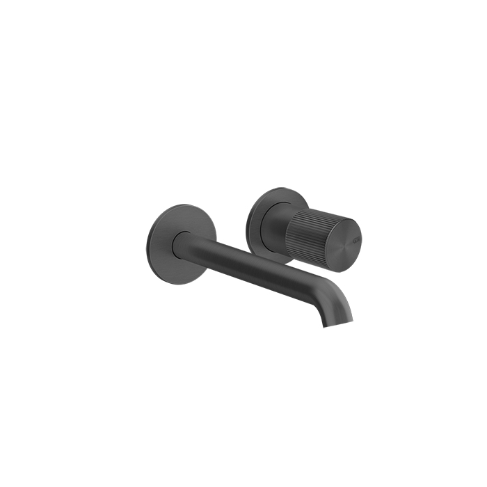 Смесители Rigato Смеситель для раковины, встраиваемый, излив: 18см., цвет: Black Metal PVD 