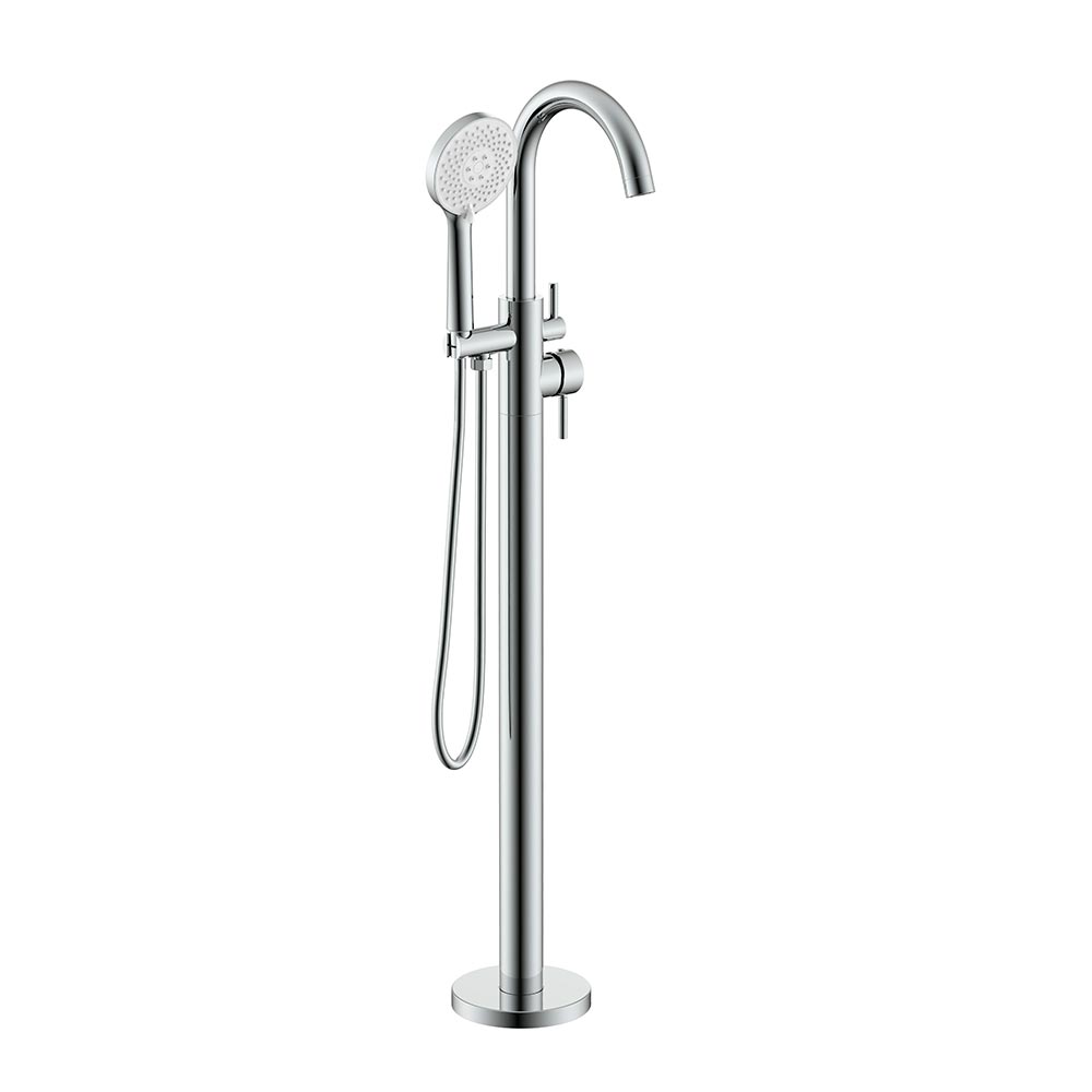 Напольный смеситель для ванны CHROME PLATED