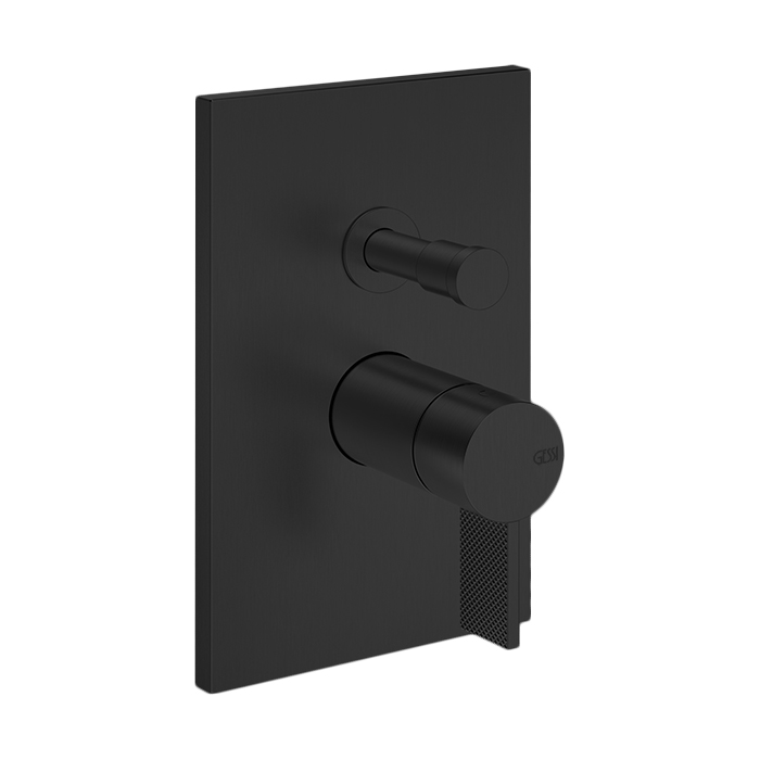 Смесители Внешняя часть настенного смесителя на 2 выхода с перекл ванна/душ, цвет Matte Black 