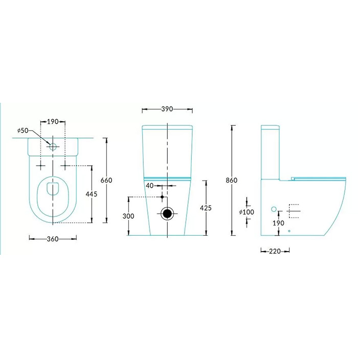 Унитазы Унитаз напольный безободковый с крепежом и сиденьем, быстросъемным с softclose, белый глянцевый 