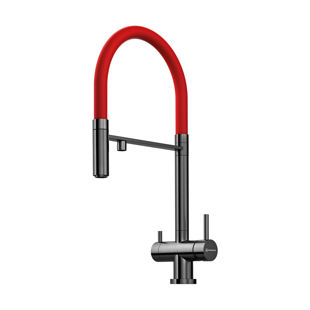 Смесители для кухни Смеситель для кухни Kanto-GM латунь/вороненая сталь 