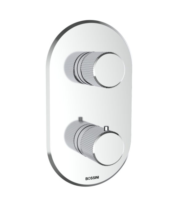 Смесители Наружная часть термостата на 2-5 потребителей, круглые ребристые рукоятки, для Z00125000, хром (030) 