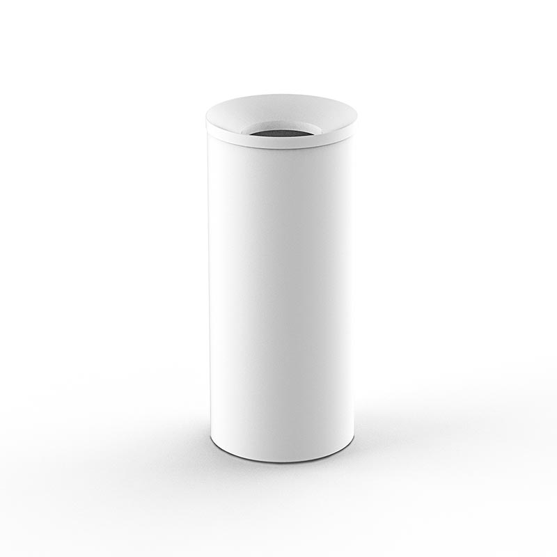 Мусорный бак DW 230 с внутренним ведром кристальный, белый матовый