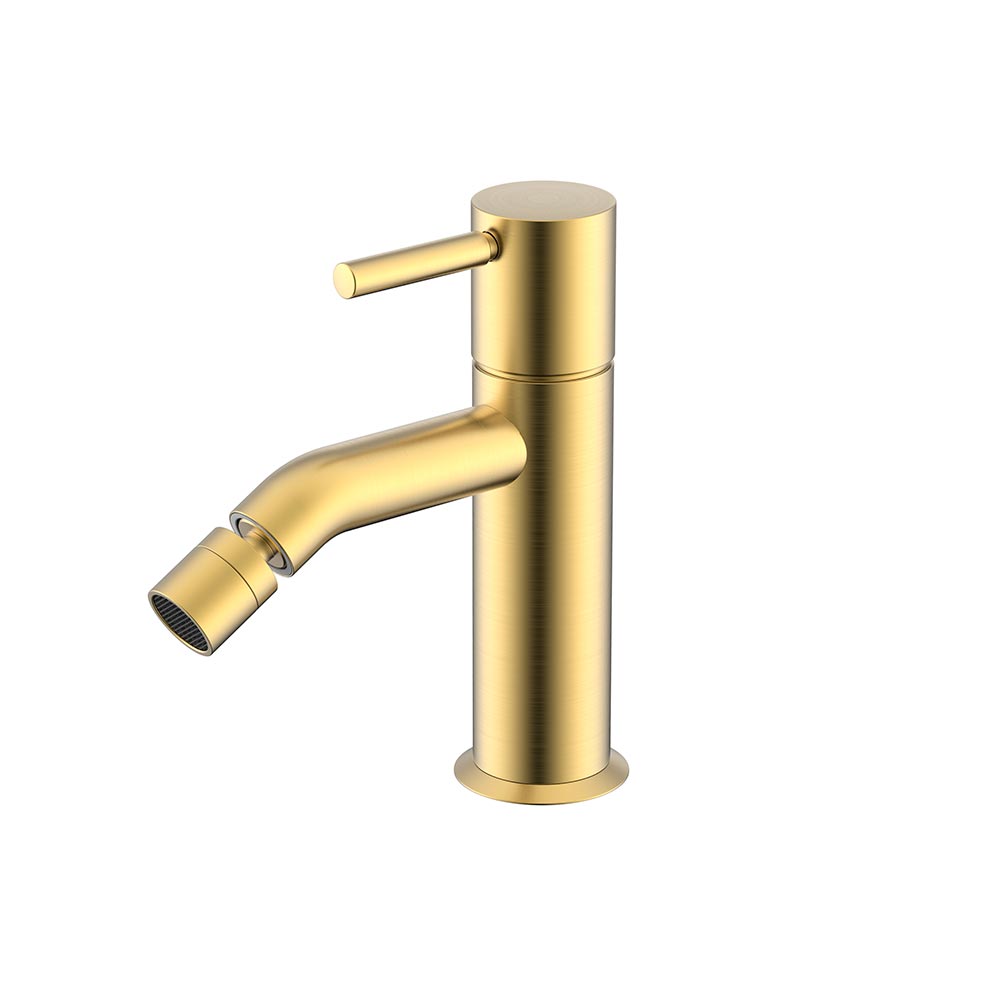 Смеситель для биде с донным клапаном BRUSH GOLD