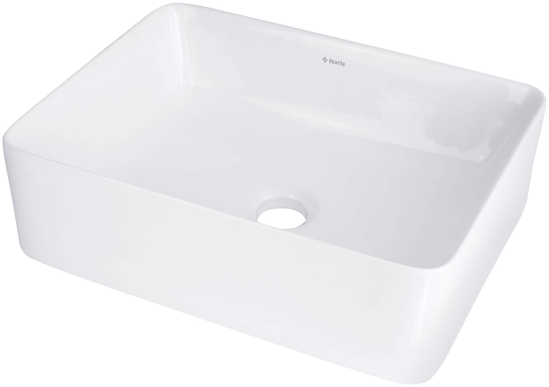 Раковины Раковина керамическая накладная 400*300мм (белый) 