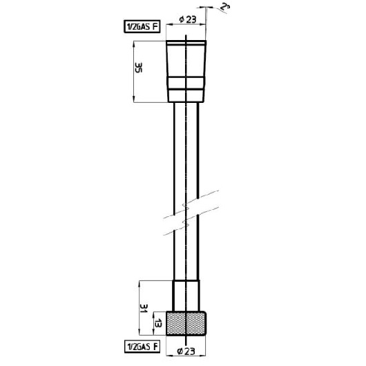 Комплектующие Шланг душевой 1750 мм, цвет хром 
