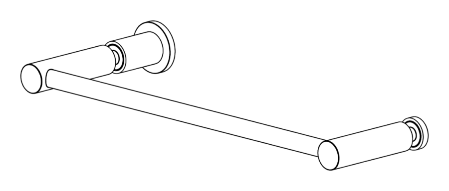 Комплектующие Ручка Stem, L300 мм, для стеклянной душевой кабины, сталь, цвет сатинированная сталь 