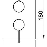 Смесители Смеситель для ванны на 3 потребителя, внешняя часть, хром 