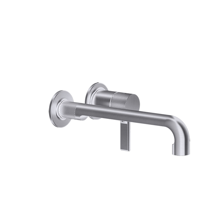 Смесители Встраиваемый смеситель для раковины с изливом 264-234 мм, цвет никель шлифованный 